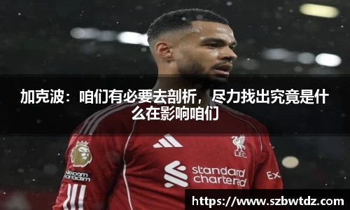 加克波：咱们有必要去剖析，尽力找出究竟是什么在影响咱们